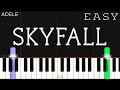 Adele  skyfall  easy piano tutorial