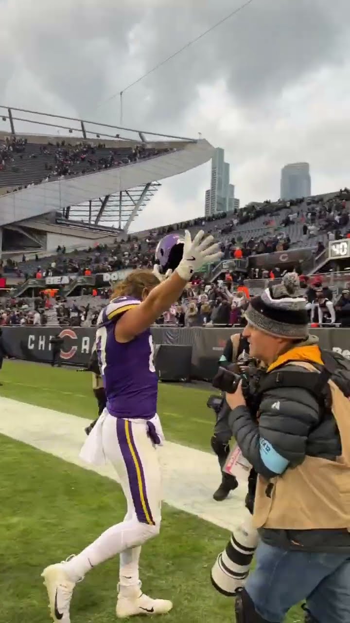 T.J. Hockenson after BIG game in Chicago ?