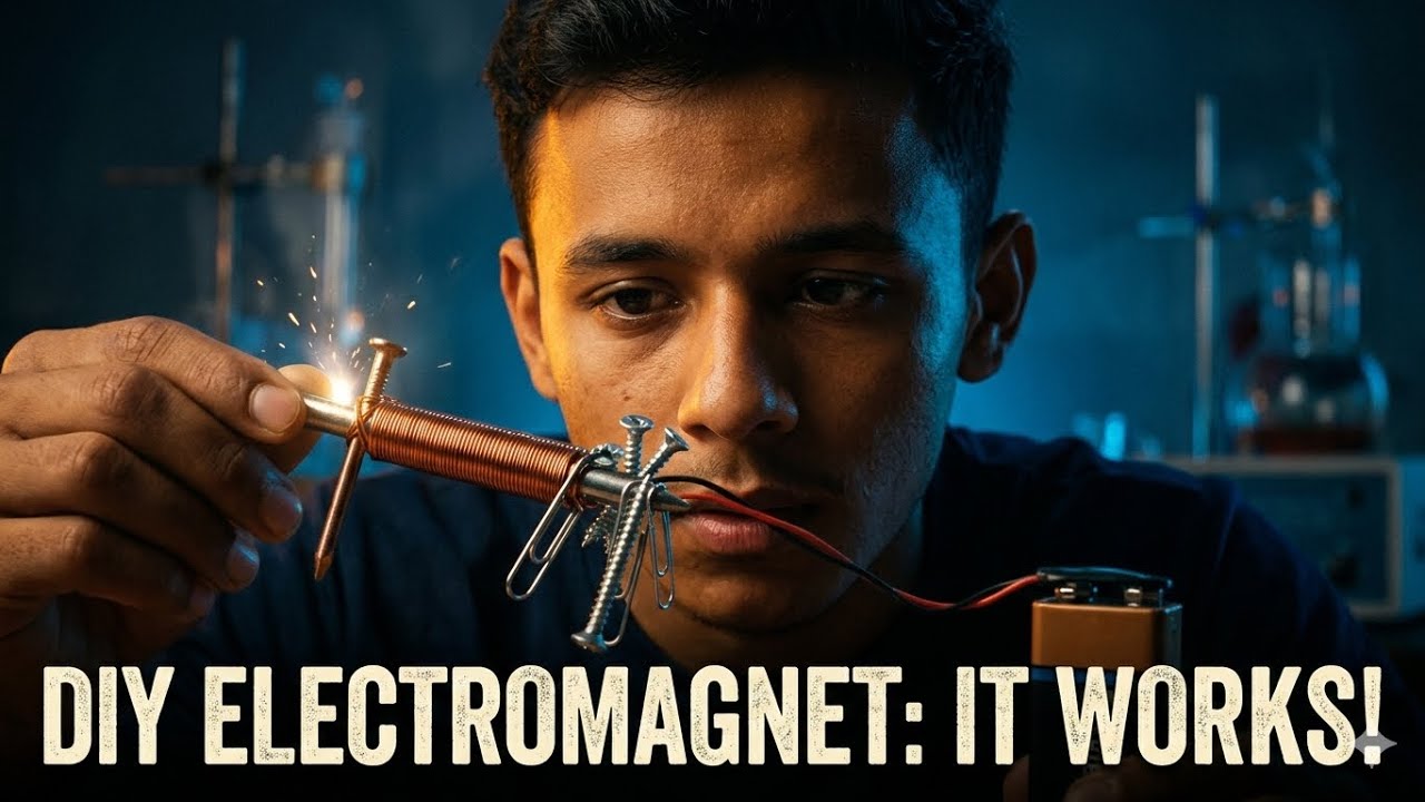 Turn a Nail into a Powerful Magnet! ⚡️ Physics Hack - YouTube