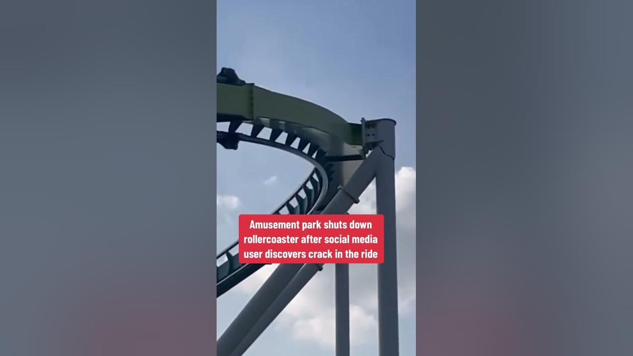 Roller coaster closes for repairs after crack seen in park-goer's video :  NPR