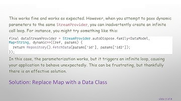 How to Pass Parameters to Flutter Riverpod StreamProvider Without Infinite Calls