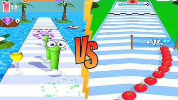 Juice Runner ✅🆚 Fruit Stack Juice - Gameplay iOS, Android, Mobile Gameplay