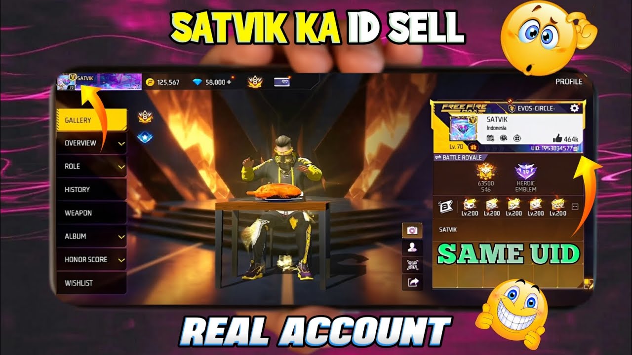Satvik Ff Uid Satvik ka id sell 😲 Satvik is back #freefire #bossbhai #foryou #ffindia ...