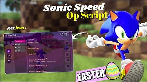 NEW Sonic Speed Simulator Script GUI Hack  Best Auto Farm  Infinite Rings  PASTEBIN 2025