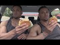 Eating HARDEE'S CLASSIC DOUBLE CHEESEBURGER @Hodgetwins