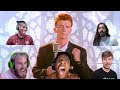YouTubers Getting Rickrolled Compilation 