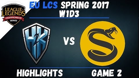 H2K vs SPY Highlights Game 2 EU LCS 2017 Spring W1D3 H2K vs Splyce