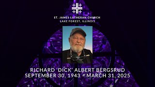 Memorial Service for Richard ‘Dick’ Albert Bergsrud, July 20, 2025