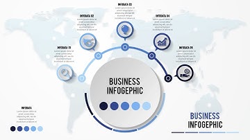 How to make creative business infographic design Illustrator tutorial