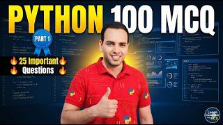 Can You Score 25/25? Python MCQ Challenge Part 1 #coding #quiz #python @LearnComputerWithRCS