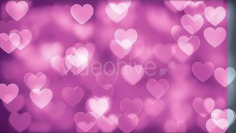 Hearts Bokeh Backgrounds | Motion Graphics - Envato elements