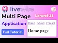 Laravel Livewire Multi Page App in Minutes : Full Tutorial [HINDI]