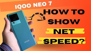 How to show Net Speed IQOO NEO 7[Speed] | Speed Meter