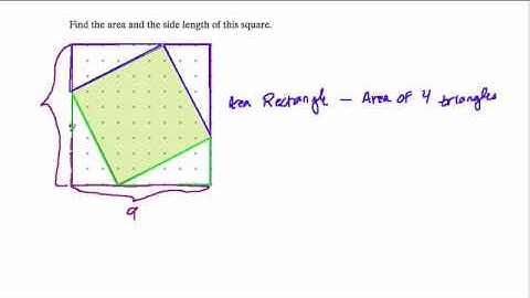 Finding the area of a square and its side length