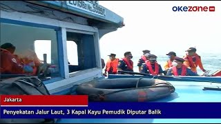 Patroli Laut, 3 Kapal Pemudik Diminta Putar Balik