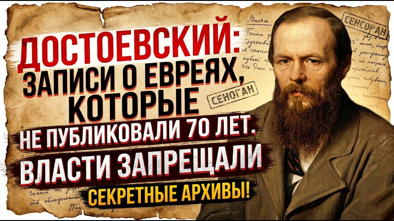 ДНЕВНИК ДОСТОЕВСКОГО СКРЫВАЛИ ОТ ЧИТАТЕЛЕЙ 70 ЛЕТ — ВОТ ЧТО В НЁМ БЫЛО НАПИСАНО