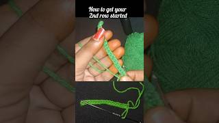 Let's #learn to stitch 2nd row after #chainstich✨️ #crochet #viral #beginners #crochetdesign