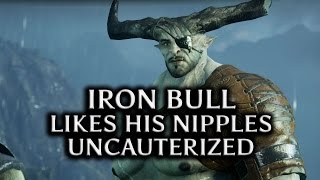 Dragon Age: Inquisition - Iron Bull likes his nipples uncauterized (Tempest specialization)