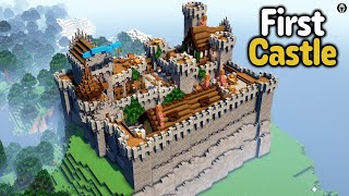Lets build a Large KINGDOM in Minecraft - First Castle