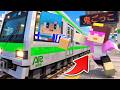 電車に乗っておかんから逃げる鬼ごっこ！【まいくら / マインクラフト】のサムネイル