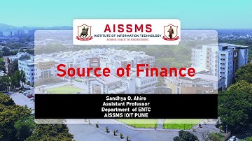 Sources of Finance