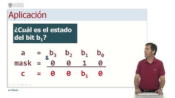 Consulta de estado de un bit con el operador bit a bit AND |  | UPV