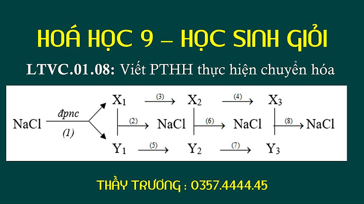 Viết phương trình hóa học thực hiện chuyển hóa sau