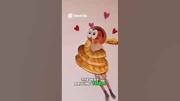 Snake Hug The Ultimate Expression of Endless Love  #funny #puppet  #snake #animalfacts  #stopmotion