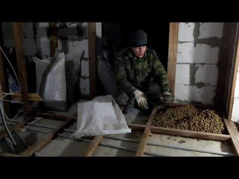 Утепление полов керамзитом