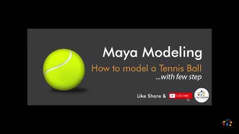 How to model a Tennis ball in Maya