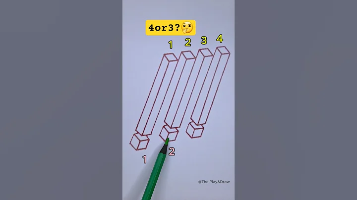 4or3?정답은? Counting Trick : 4or3? #drawing #shorts #trending #play