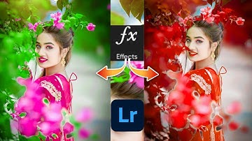 Lightroom green and red effect photo editing tutorial | lightroom background colour change preset