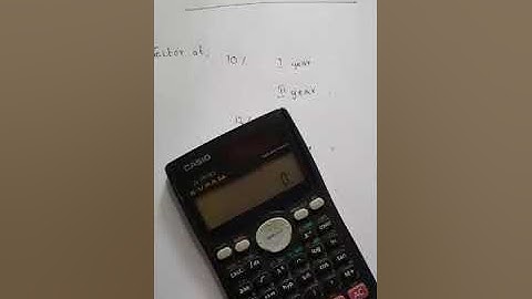 Calculate PV Factor Using Scientific Calculator