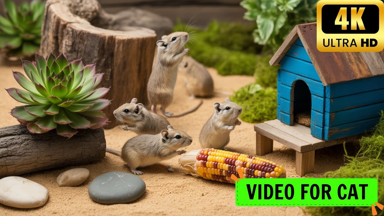 ULTIMATE Cat TV 🐀 REAL Mouse/Rat GAME for Cats to Watch | Feline Enrichment