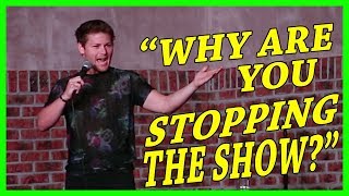 Drunk Heckler Stops Show To Ask Offensive Question