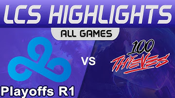 C9 vs 100 Highlights ALL GAMES Round1 LCS Spring Season 2022 Cloud9 vs 100 Thieves by Onivia