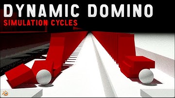 Blender 2.7 - Dynamic  Domino Simulation Cycles