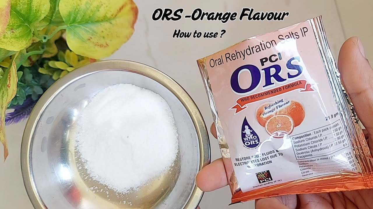 ORS Orange Flavour | How to Use ORS Powder | ORS Powder for Dehydration