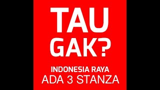 Ternyata lagu Indonesia Raya ada 3 stanza Ternyata lagu Indonesia Raya ada 3 stanza
