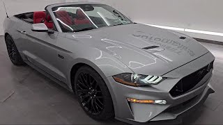 2021 Ford Mustang GT Premium Silver Used. walk around for sale in Fond Du Lac, Wisconsin,