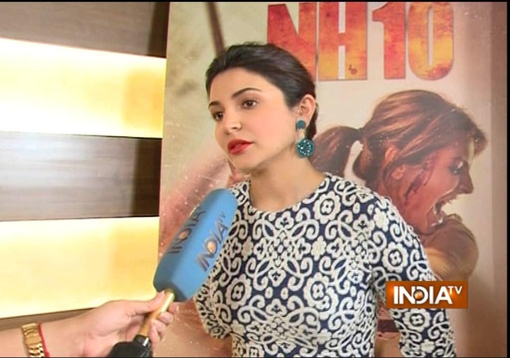 NH10 Movie: Anushka Sharma Speaks on Virat Kohli and Cricket World Cup 2015  - India TV - YouTube