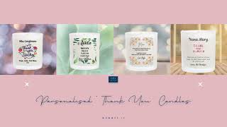 Personalised “Thank You” Candles | WowWee.ie