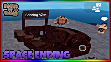 how to get SPACE ENDING in RAISED BY FLOPPA | Roblox