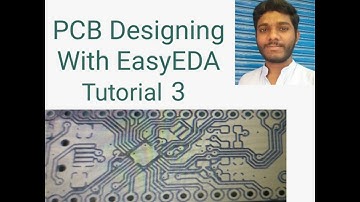 3  Single Sided PCB Schematic Design with EasyEDA || PCB Designing