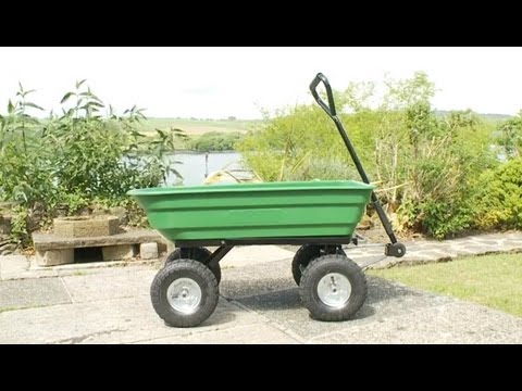 Garage Garden Multifunctional Dumper Equipped with 4-Wheels Pneumatic Tire and Heavy Duty Steel Frame for Lawn XERATH Garden Dump Cart Yard Wood and Cargo Carrier 