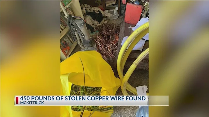 450 pounds of stolen copper wire found in McKittrick: KCSO