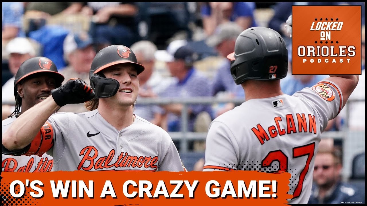 Orioles win a wild 13-10 game to take the series over the Royals!