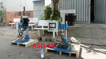 MÁY KHOAN TỰ ĐỘNG SERVO ASD-20 UNIFAST KHOAN 18mm thiết lập thông số qua màn hình cảm ứng