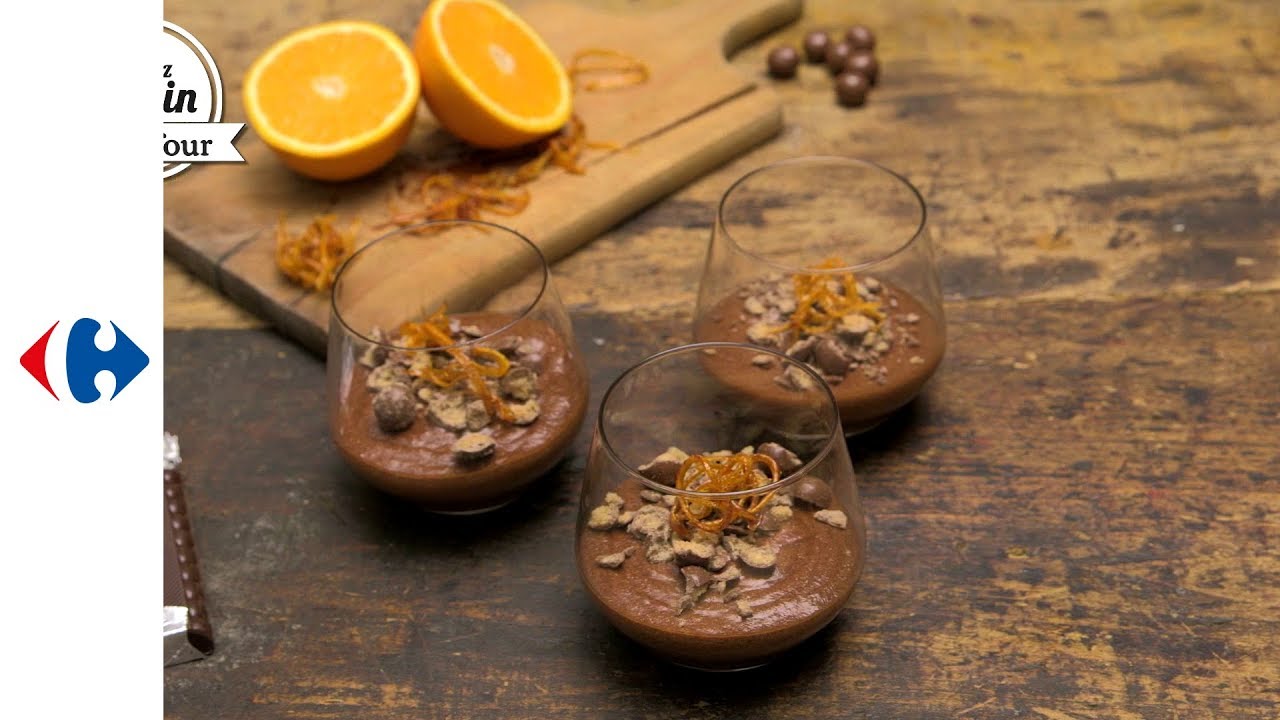 Recette de mousse au chocolat à l&amp;#39;orange - YouTube