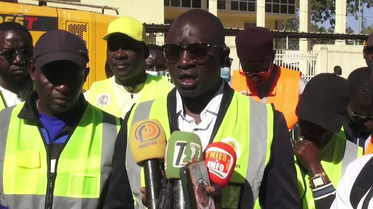 Les travaux de réfection de la route El Hadji Malick Sy